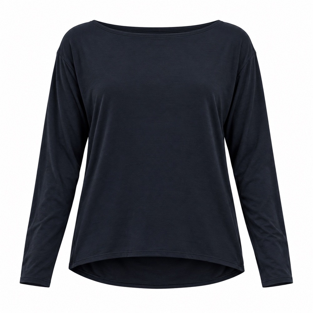 Lululemon Back in Action Long Sleeve Shirt Oversized Black Top Size 10 Yoga Gym